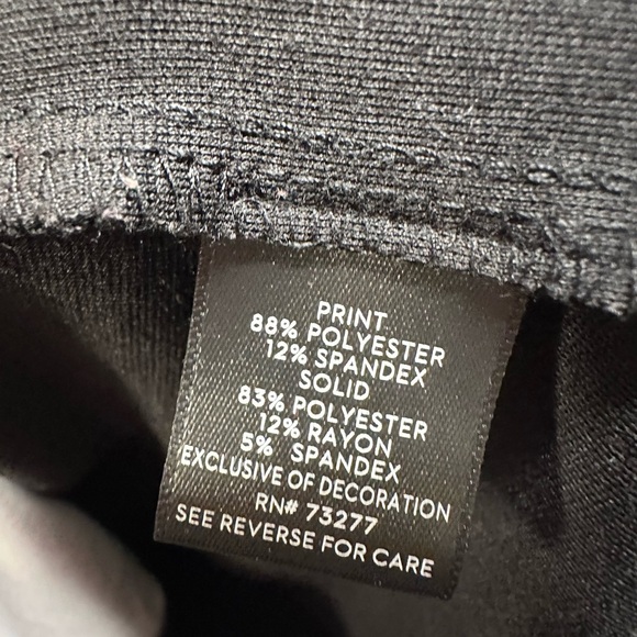 Simply Vera Vera Wang Black and White Crew Neck Sheath Dress - Picture 8 of 8